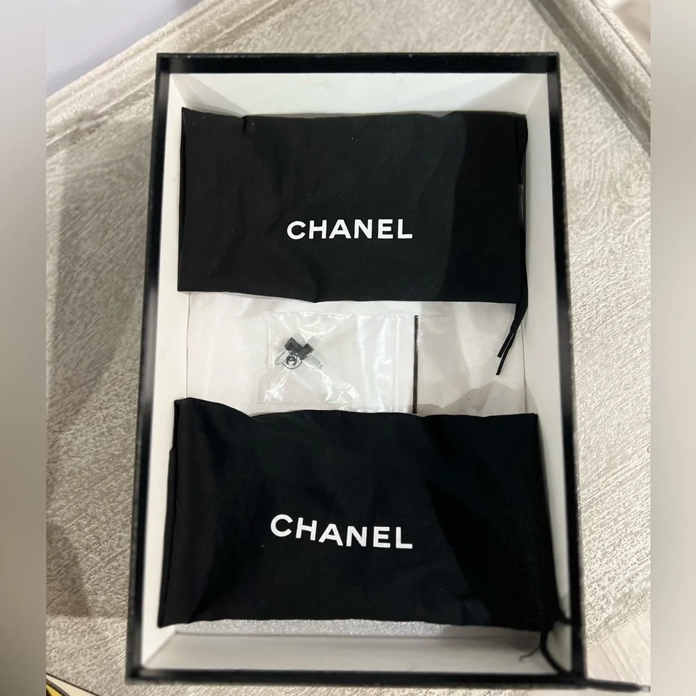 Chanel Mesh Satin excellent condition with box,dusters extra pair of hee… - Picture 7 of 7